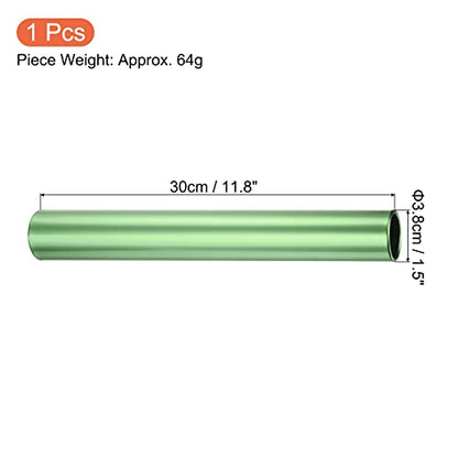 PATIKIL Relay Track Baton, Aluminum Alloy Tube Field Running Race Stick for Outdoor Athletics Sport Game Tool - color: Green