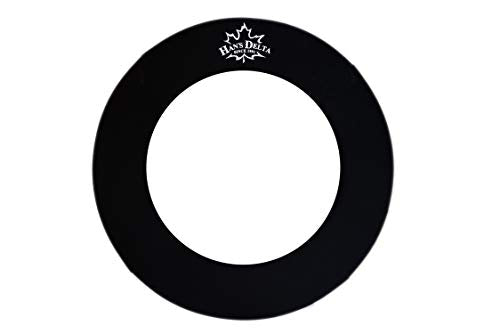 HAN'S DELTA Professional Dartboard Backboard Surround Wall Protector - color: Black Round