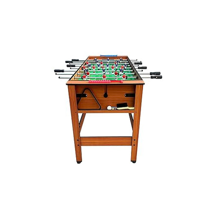 KICK Twain 48" 2-in-1 Multi-Game Table – Foosball & Billiards/Pool Table - color: Brown