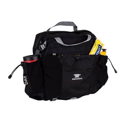 Mountainsmith Day Lumbar Waist pack, Running, Hiking, Cycling, Travel, and Outdoor Sport Activities with Dual Water Bottle Holders, Grey Black - color: Grey Black