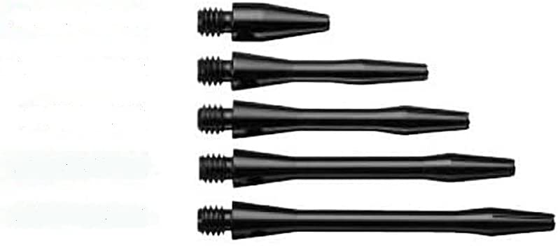 4 Sets of (12 shafts) Package Deal - 2 Sets of 3 Medium 2" & 2 Sets of 3 Short 1 1/2" 2ba Black Aluminum Dart Shafts - Bulk Wholesale Dart DROKERS Special