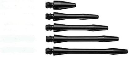 4 Sets of (12 shafts) Package Deal - 2 Sets of 3 Medium 2" & 2 Sets of 3 Short 1 1/2" 2ba Black Aluminum Dart Shafts - Bulk Wholesale Dart DROKERS Special