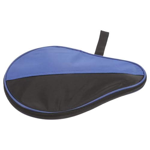 POPETPOP Table Tennis Paddle Bag with Sturdy Gourd Shape, Blue Portable Storage Case for Paddle and Balls, Reusable Organizing Bag for Casual Activities and Outdoor Use