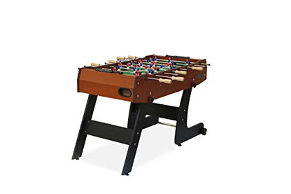 KICK Monarch 48" Folding Foosball Table – Compact Indoor Game Table - color: Brown