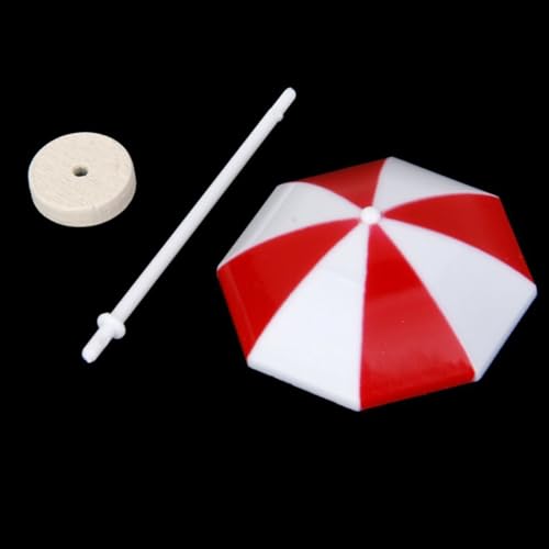 Mini Beach Ornaments Dollhouse Decor,Miniature Chair Umbrella Life Buoy Model for Home Craft Photography Props DIY Landscaping Swimming Pool