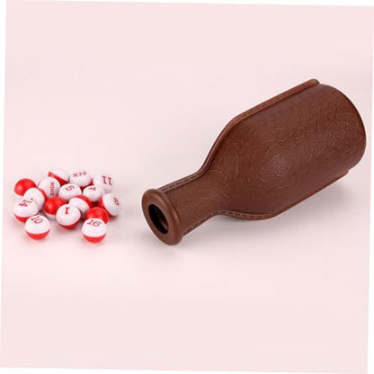 UPKOCH 2pcs Plastic Billiard Dice Set Bottle Portable Billiard Props for Pool Parties Fun Dice Game Accessories for Tables