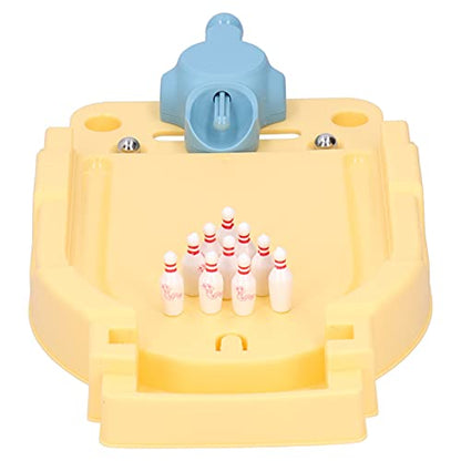 plplaaoo Mini Bowling Game Set Desktop Bowling Ball Board Interactive Toy for Kids Over 3 Year Old Plastic Color Shown Size Approx 24x15x3cm Weight Approx 1750g