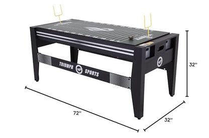Triumph USA 4-in-1 Swivel Table, 72", Black