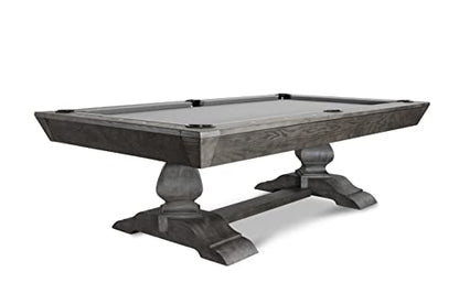 Nixon Billiards - Birdy Slate Billiard Pool Table- Grayson Grey - 7ft and 8ft - Whiteglove - size: 7FT WG installation (Yes), style: Dining Suite