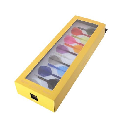 CUESOUL ROST 77 Integrated Dart Shaft and Flight Big Wing/Standard Shape Colour Collection Pack of 12 pcs - color: Standard Shape, size: Medium