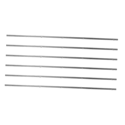 TOYANDONA 6pcs Iron Foosball Table Rods Replacement with Safety Caps Soccer Table Poles for Easy Installation Compatible with Adult and Foosball Machines for Worn Rod Repair