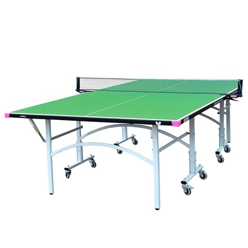 Butterfly Easifold Outdoor Ping Pong Table Melamine Top | Rolling Outdoor Table Tennis Table | 3 Year Warranty | 10 Minute Assembly | Great Bounce All Weather Ping Pong Table | Weatherproof Net