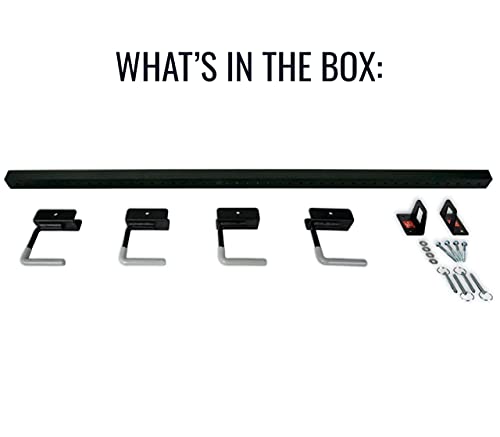 StoreYourBoard BLAT 4 Golf Bag Wall Mount | Home & Garage Storage Hooks | Golf Bag Holder | Heavy-Duty Wall Mount Organizer for Golf Bags & Accessories - style: 4 Bags