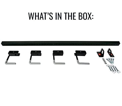 StoreYourBoard BLAT 4 Golf Bag Wall Mount | Home & Garage Storage Hooks | Golf Bag Holder | Heavy-Duty Wall Mount Organizer for Golf Bags & Accessories - style: 4 Bags