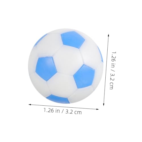 6pcs Mini Table Football Replacement Balls Foosball Game Balls for Indoor Tabletop Play Deep Green White Sky Blue White Colors
