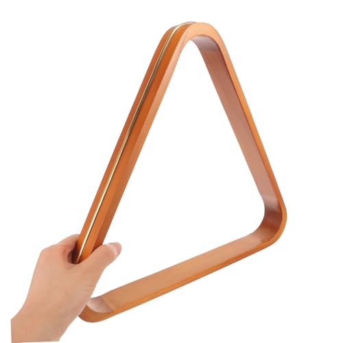 Pine Wood Billiard Ball Rack Triangle Pool Table Accessory for Standard Balls Neat Arrangement Portable Snooker Frame for Home and Tournament Use