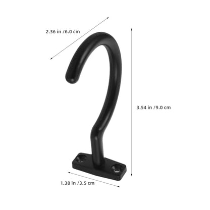 Toyvian 4pcs Billiard Cue Hanger Pool Cue Rack Metal Stick Holder Wall Mounted Billiards Accessories for Home Bar Snooker Storage