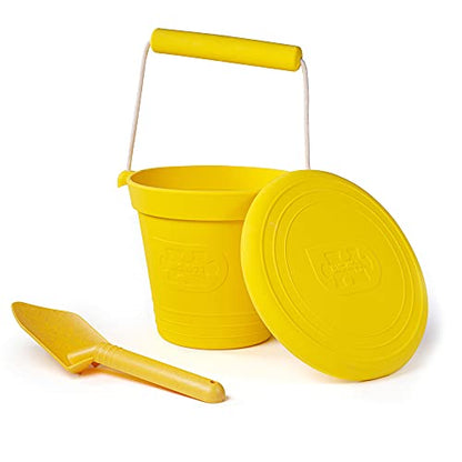 Bigjigs Toys Frisbee Flying Disc (Honey Yellow) - Silicone Frisbee for Kids, Quality Flying Saucers, Beach Toys & Garden Toys, Holiday Toys for Toddlers - color: Honey Yellow