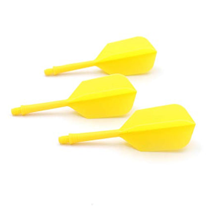 CUESOUL ROST Integrated Dart Shaft and Flights Medium,Slim Shape,Set of 3 - color: Yellow