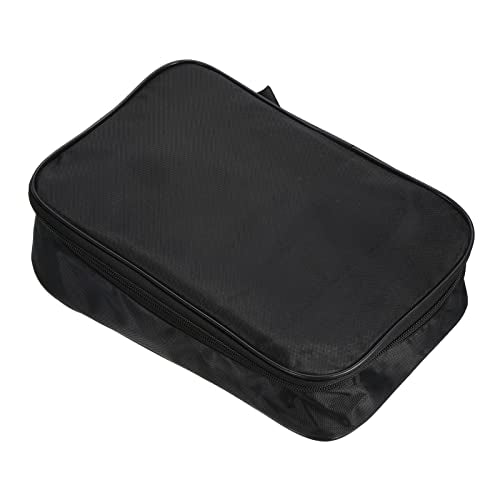 PATIKIL 11" x 7" Ping Pong Paddle Case, Table Tennis Racket Case Soft Cover Container Bag for Sports Accessories, Black