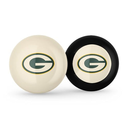 Imperial NFL Logo Cue Ball & 8 Ball Combo Set - color: Green Bay Packers, White
