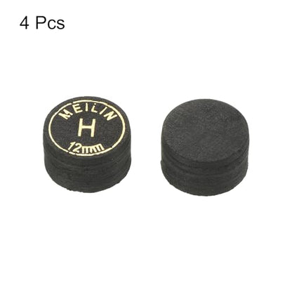 PATIKIL Pool Cue Tips Multiple Layer Pool Billiard Cue Tips Laminated Glue-on Snooker Stick Tip Billiard Accessories - size: 12mm, style: Hard