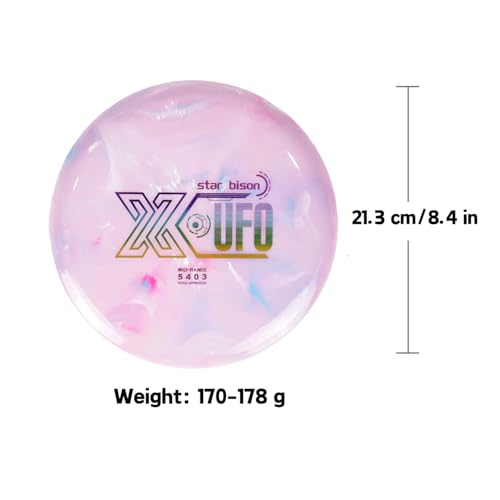 X-UFO Disc Golf Set - Disc Golf Starter Set, Includes 1 Putter, 1 Driver, and 1 midrange disc, Weighing 170-178 Grams Suitable for Beginners and Professional disc Golf tournaments - color: Set 2