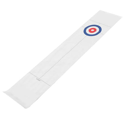 Tabletop Curling Game, Fun Foldable Pad with Mini Hockey Pucks, Indoor Sports Toy for Family Game Night, Parties and Office Entertainment