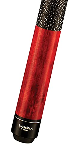 Viking Valhalla 100 Series with Irish Linen Wrap 2 Piece 58” Pool Cue Stick - color: Red, size: 18oz