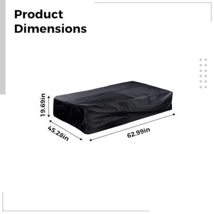 210D Oxford Cloth Foosball Table Cover, Outdoor Game Table, Waterproof Dustproof, Fits 63 X 45.3 X 19.7 in（150 X 110 X 50 Cm） Tables, Heavy Duty