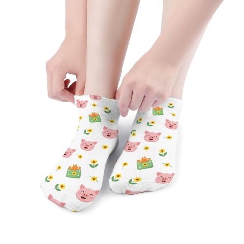 5 Pairs Women’s Low Cut Ankle Socks, Soft Athletic No Show for Running Yoga Daily Wear - color: Picture (8)
