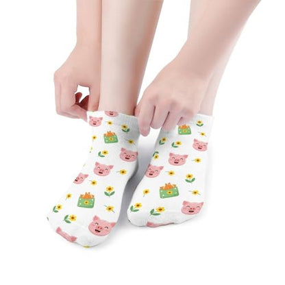 5 Pairs Women’s Low Cut Ankle Socks, Soft Athletic No Show for Running Yoga Daily Wear - color: Picture (8)