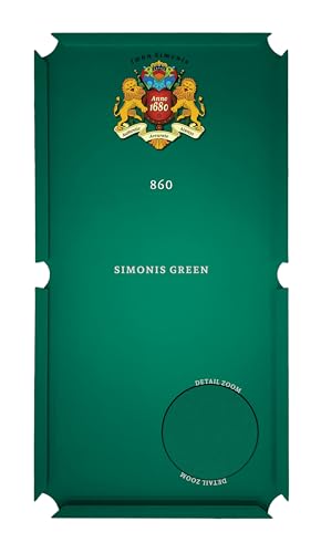 Simonis 860 Pool Table Cloth Replacement Kit for Tables Includes Precut Bed and Rail Cloth, Horsehair Brush, Spots, and Chalk (Multiple Colors) - color: Simonis Green, size: 9 Foot