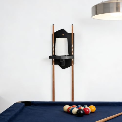 Eorbow Cone Chalk Holder Wall Mount, Heavy-Duty Wood Pool Chalk Holder, Billiards Table Cone Chalk Holders with Mounting Hardware, Billiards Table Accessories