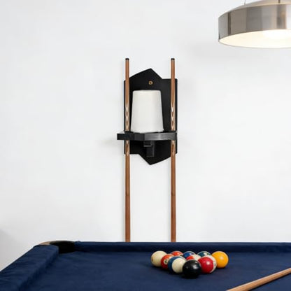 Eorbow Cone Chalk Holder Wall Mount, Heavy-Duty Wood Pool Chalk Holder, Billiards Table Cone Chalk Holders with Mounting Hardware, Billiards Table Accessories