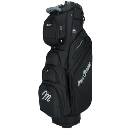 MacGregor MACLOCK Ultimate Divider System Cart Bag with 14 Way Organizer Divider Top and Individual Club Locking Slots - color: Black