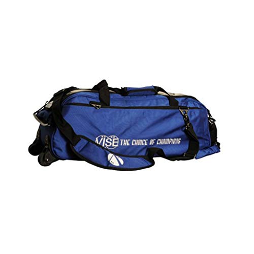 VISE Clear Top 3 Ball Roller Bowling Bag - color: Blue