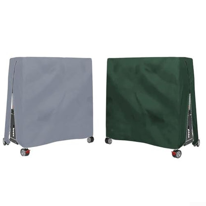 Outdoor Table Tennis Table 210D Oxford Fabric Waterproof Windproof Dustproof Protective -Weather Fit Standard Foldable Pong Tables 165 x 70 x 185 cm Gray(Gray)