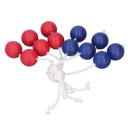 Golf Ladder Toss Balls Set – 3 Red + 3 Blue Bolas for Lawn, Yard, Beach & Backyard Games