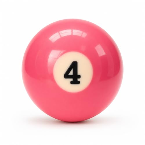 KONLLEN Single Replacement Pool Ball – 2-1/4" Regulation Size & Weight Billiard Ball Made of Phenolic Resin (Choose 1–15 or Cue Ball) - color: #4