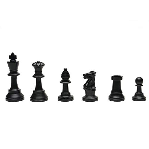 WE Games Chess Sets for Adults, Chess Board is 17 in., Chess Pieces with 3.08 inch King Travel Chess Set, Board Games Storage in Convenient Portable Carry Tube, Games for Adults (Pack of 4) - size: 17 x 17 inches (Pack of 4)