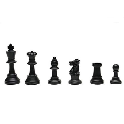 WE Games Chess Sets for Adults, Chess Board is 17 in., Chess Pieces with 3.08 inch King Travel Chess Set, Board Games Storage in Convenient Portable Carry Tube, Games for Adults (Pack of 4) - size: 17 x 17 inches (Pack of 4)
