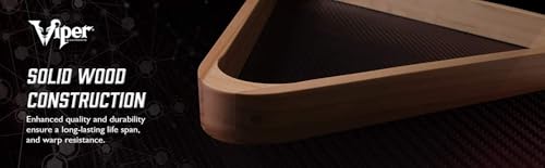 Viper Billiard/Pool Table Accessory: 8-Ball Rack, Hardwood Triangle, Holds Standard 2-1/4" Sized Balls