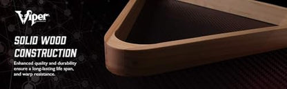 Viper Billiard/Pool Table Accessory: 8-Ball Rack, Hardwood Triangle, Holds Standard 2-1/4" Sized Balls