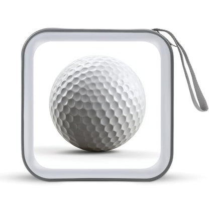 Simple Golf Ball on White CD Case DVD Storage Case Portable for Car Home Travel