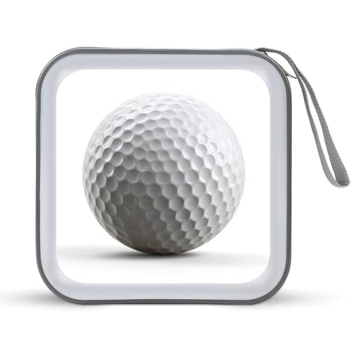 Simple Golf Ball on White CD Case DVD Storage Case Portable for Car Home Travel