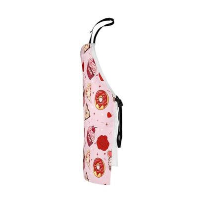 Castle Fairy Cute Rabbit Deer Kitchen Apron - color: Love Cake Pink