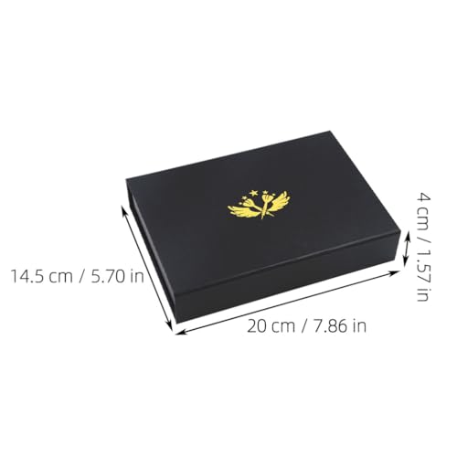 Yardwe Storage Box Hard Shell Cardboard Holder Travel Carrying Case with Foam Inserts for for Tips, Shafts and Flights
