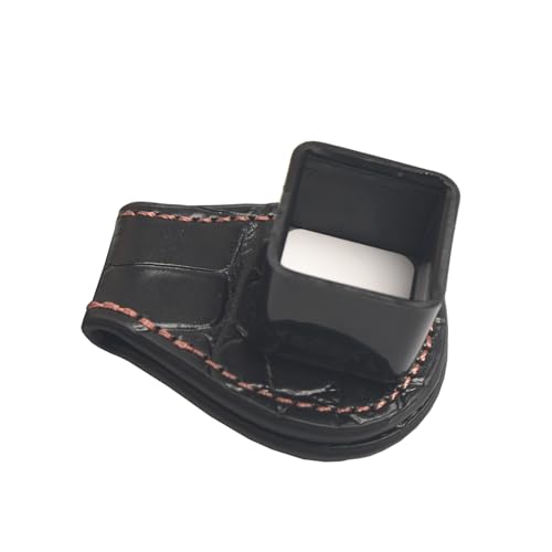 LAKE OF FIRE Pool Chalk Holder – Magnetic Leather Pocket Clip Design – Ideal Accessory for Snooker & Billiards - style: Square