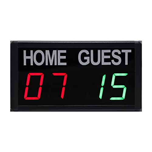 Electronic Scoreboard, Wall Mounted Basketball Digital Scoreboard with Remote Control/Buzzer for Indoor Multi-Sports (App) - color: App